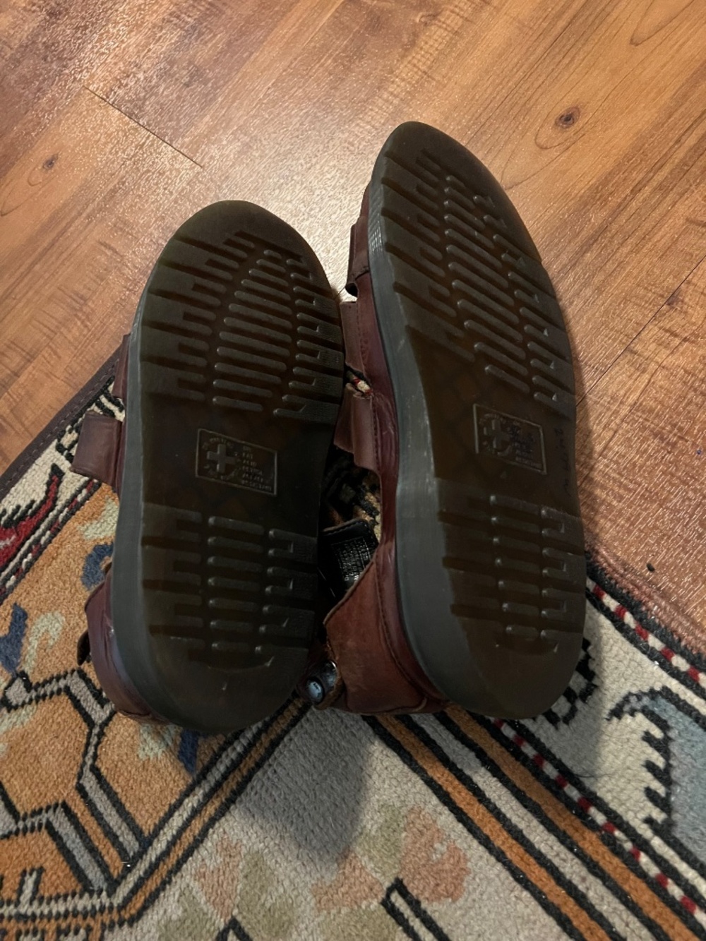 Rare Clarissa Dr. Martens Brown Leather Sandals women’s Size 7 (runs large) - Picture 2 of 11